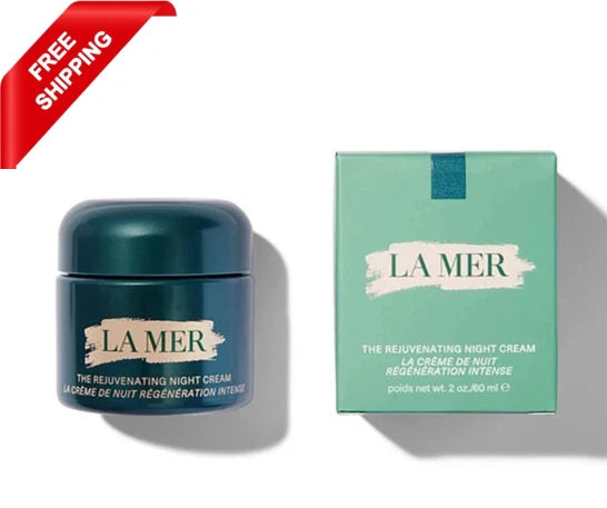 La Mer The Rejuvenating Night Cream 2 oz / 60mL Luxury Anti-Aging Moisturizer – New & Sealed Box